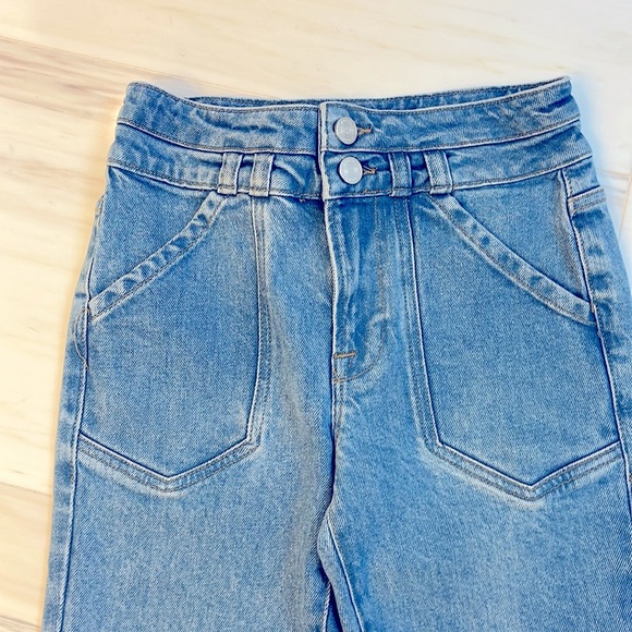 Frame Denim Cargo Pocket Flare Jeans - Picture 2 of 6